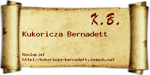 Kukoricza Bernadett névjegykártya